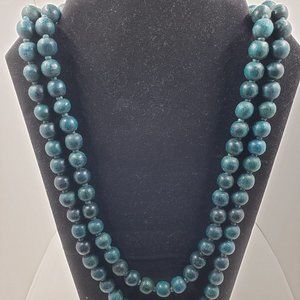 Peacock Colored Wood Beads